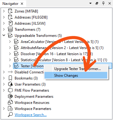 Showing Changes on an upgradable transformer